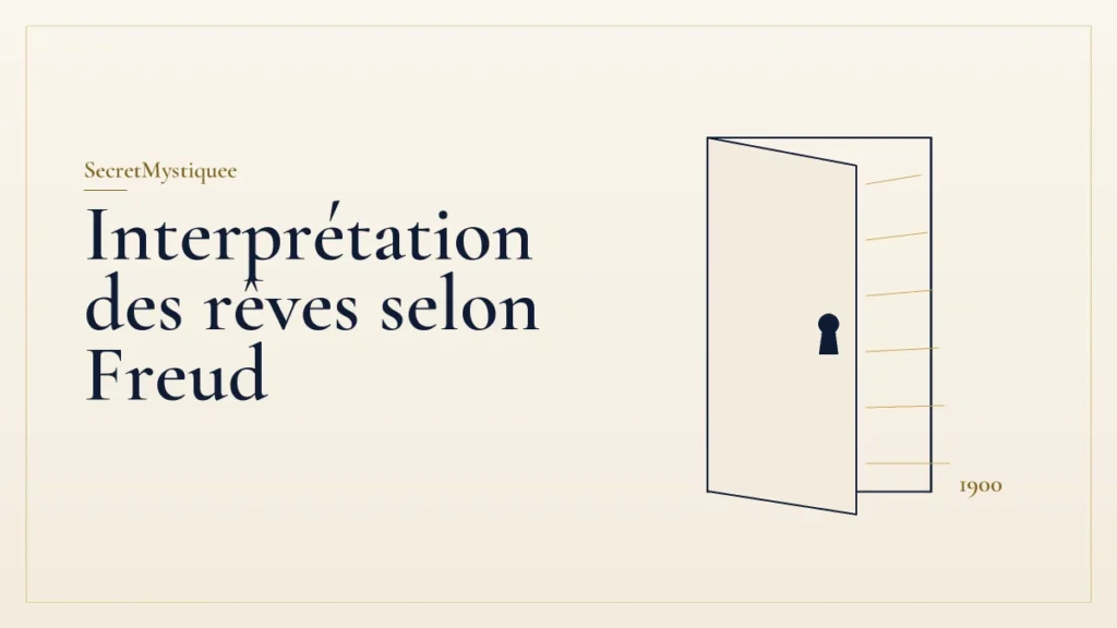Porte entrouverte avec un trou de serrure, pour l'article interprétation des rêves selon Freud