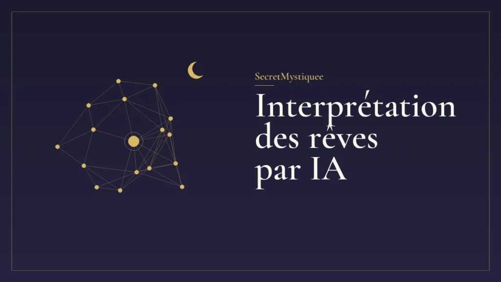 Réseau de points reliés comme une constellation, pour l'article interprétation des rêves par IA
