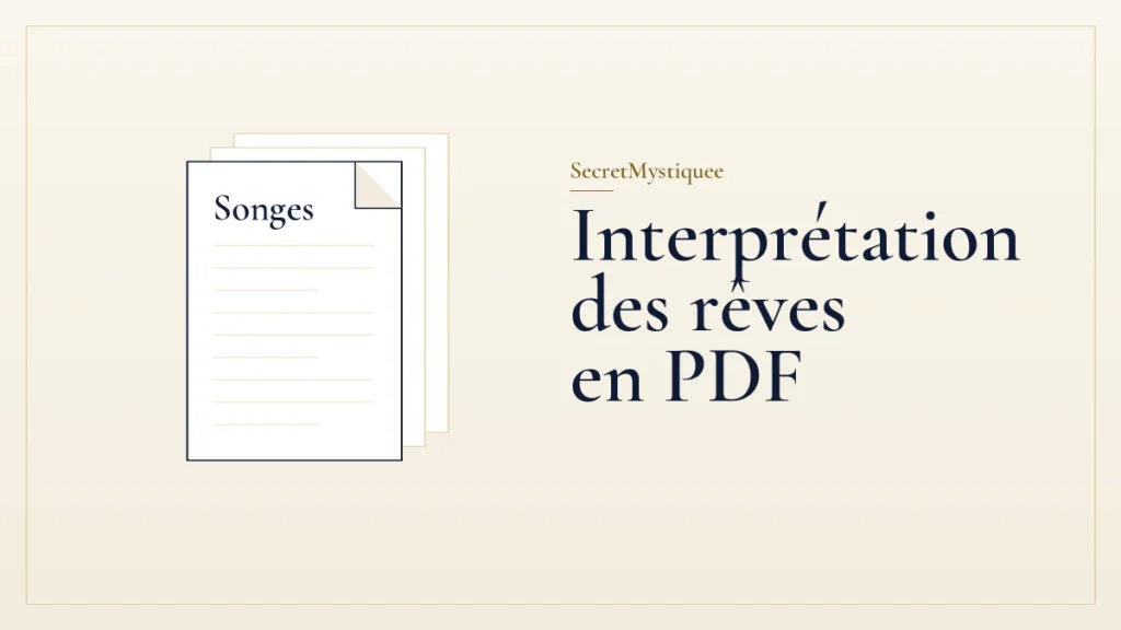 Pile de feuilles intitulée Songes, pour l'article interprétation des rêves en PDF