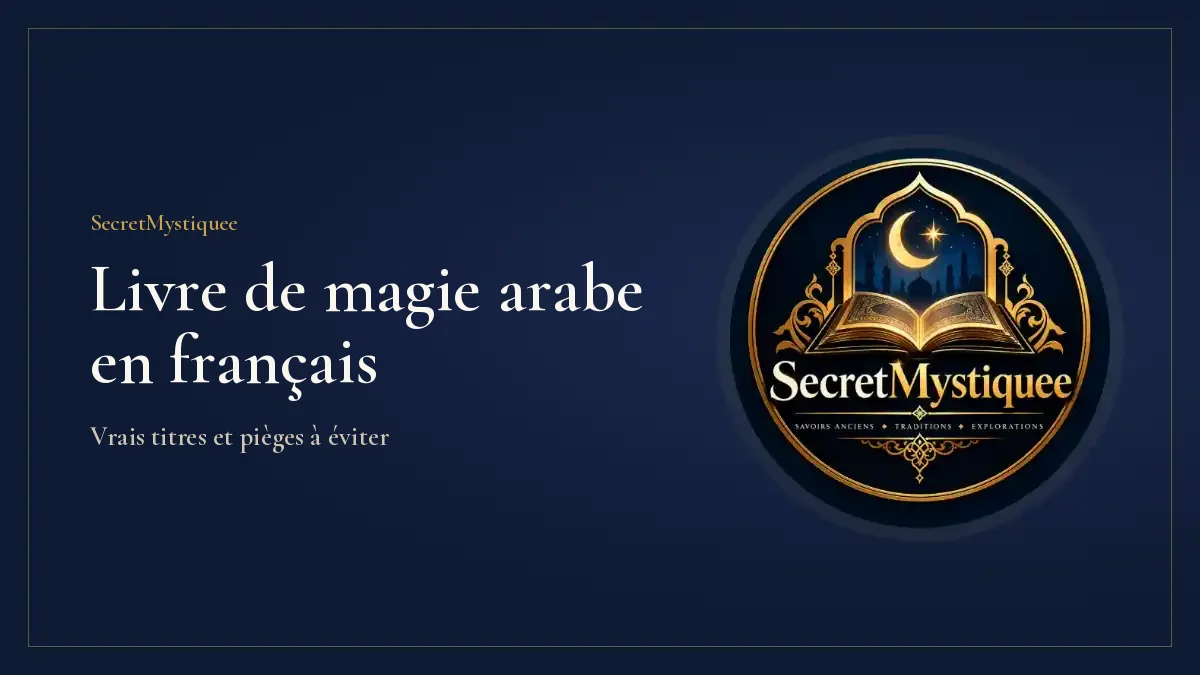 livre de magie arabe en français Couverture de l'article