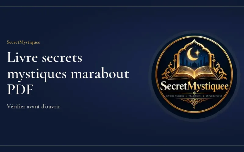 livre secrets mystiques marabout PDF Couverture de l'article