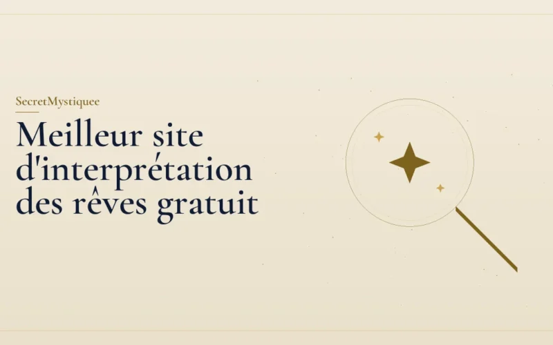 Loupe posée sur une étoile, pour l'article meilleur site d'interprétation des rêves gratuit