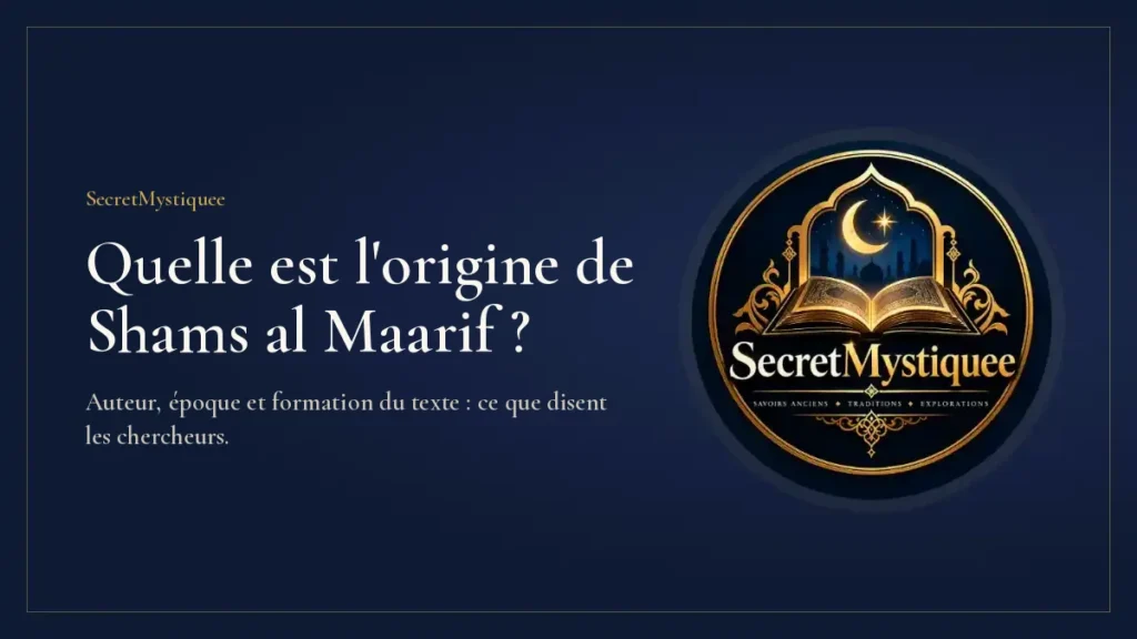 Quelle est l'origine de Shams al-Ma'arif : couverture de l’article