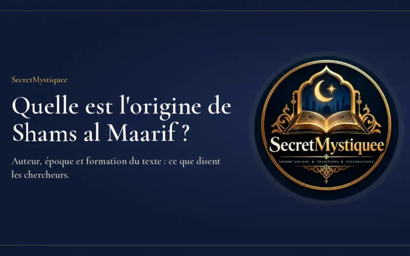 Quelle est l'origine de Shams al-Ma'arif : couverture de l’article