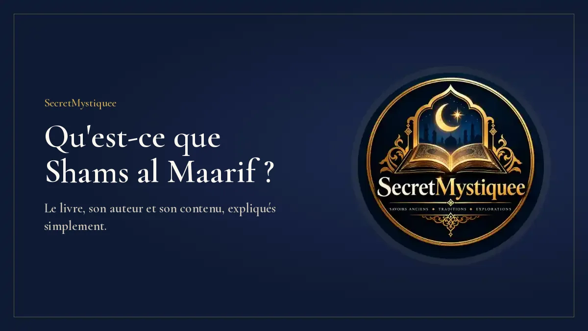 Qu’est-ce que Shams al maarif : couverture de l’article