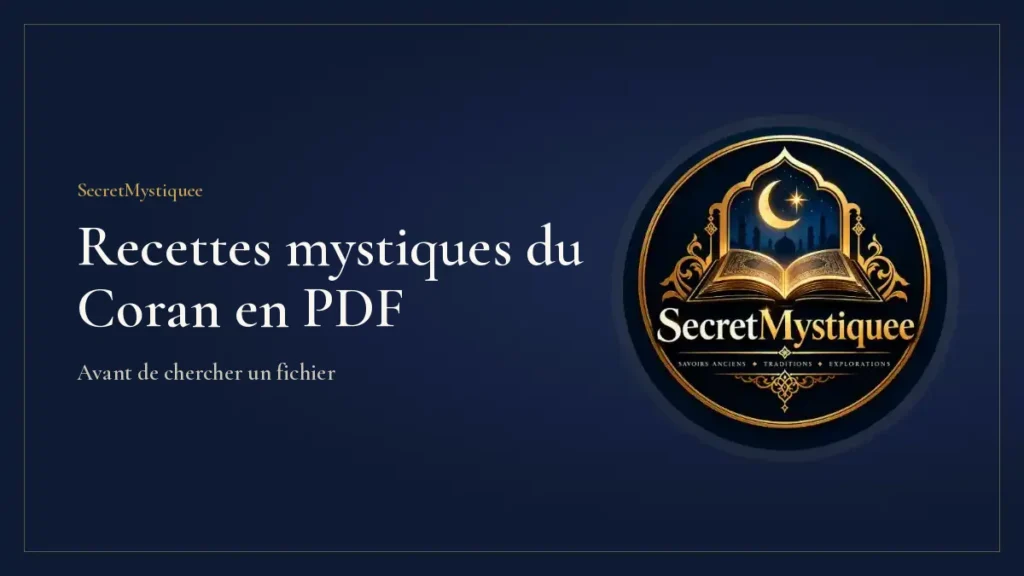 Tablette affichant un document PDF posée sur un Coran fermé, illustration pour l'article recettes mystiques du Coran PDF