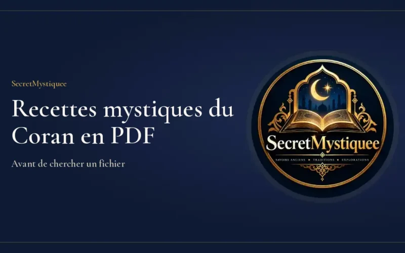 Tablette affichant un document PDF posée sur un Coran fermé, illustration pour l'article recettes mystiques du Coran PDF