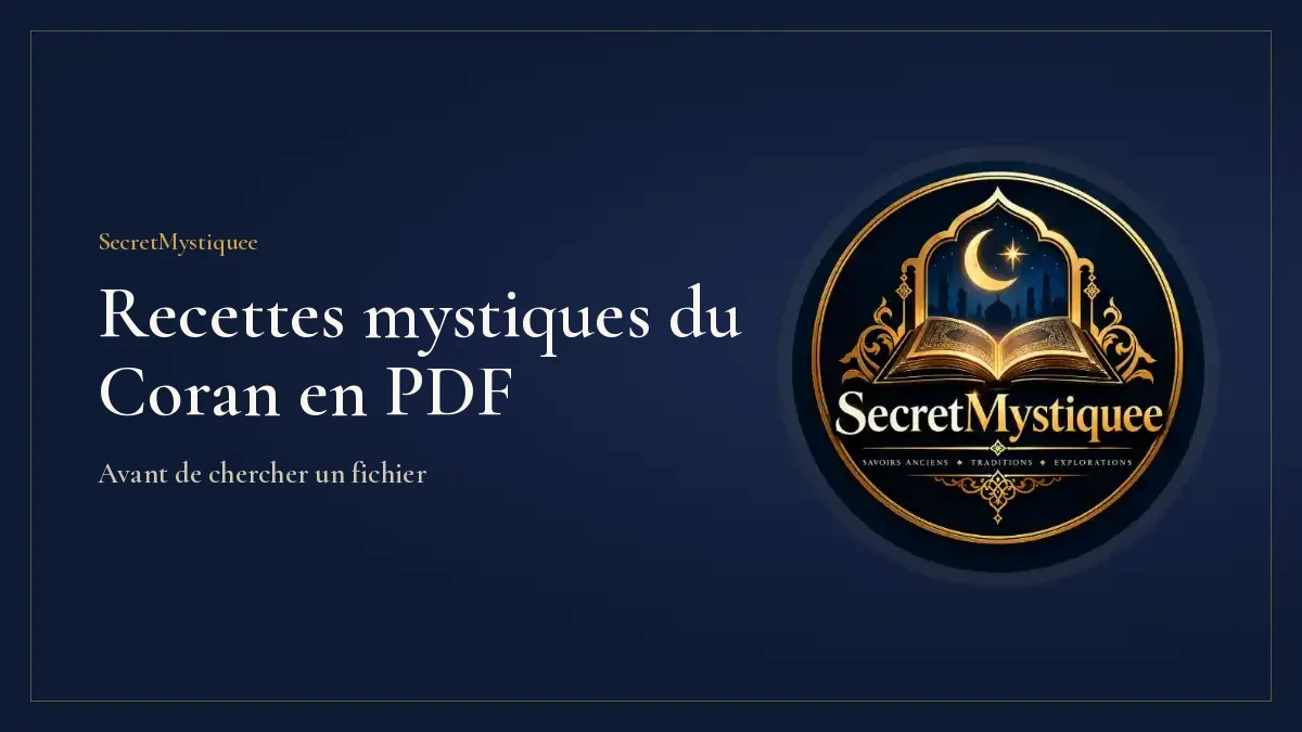 Tablette affichant un document PDF posée sur un Coran fermé, illustration pour l'article recettes mystiques du Coran PDF