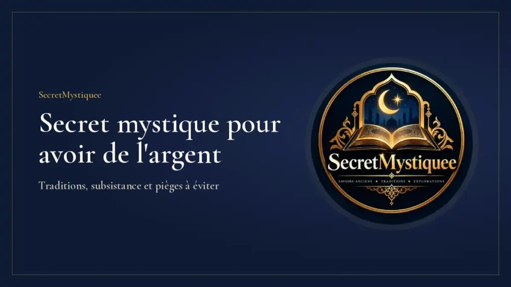 Bourse de cuir posée sur un manuscrit arabe ouvert, à la lueur d'une lampe, illustration pour l'article secret mystique pour avoir de l'argent