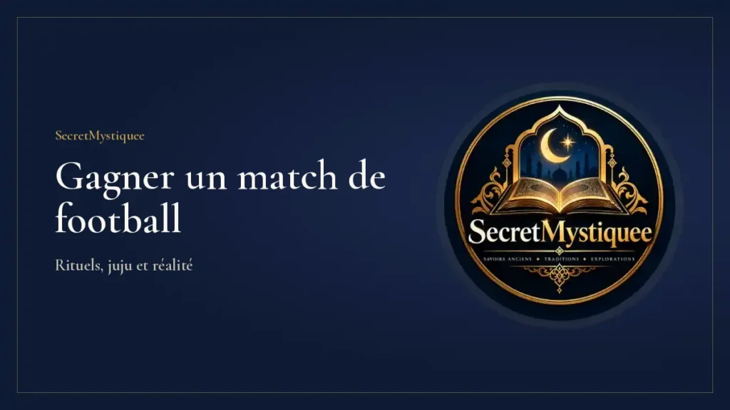 Ballon de football posé sur une pelouse au crépuscule devant un stade vide, illustration pour l'article secret mystique pour gagner un match de football