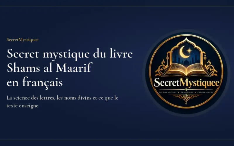 Secret mystique du livre Shams al Maarif en français : couverture de l’article