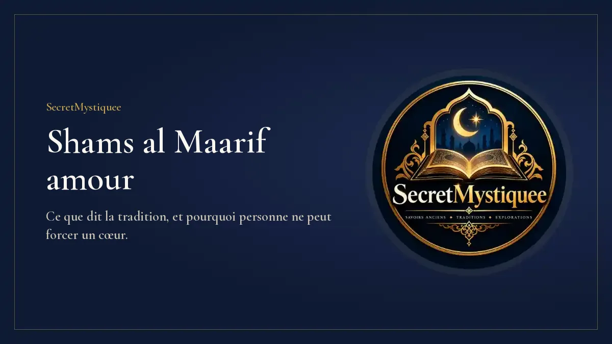 Shams al Maarif amour : couverture de l’article