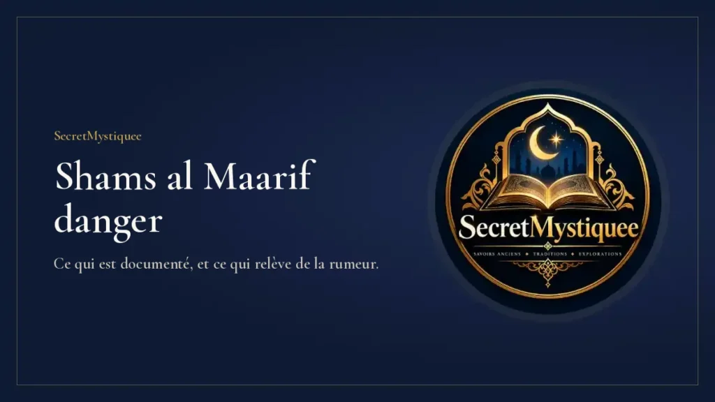 Shams al Maarif danger : couverture de l’article