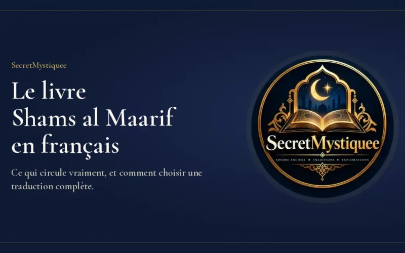 Le livre Shams al Maarif en français : couverture de l’article