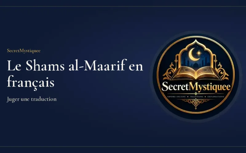 Shams al-Maarif en français Couverture de l'article
