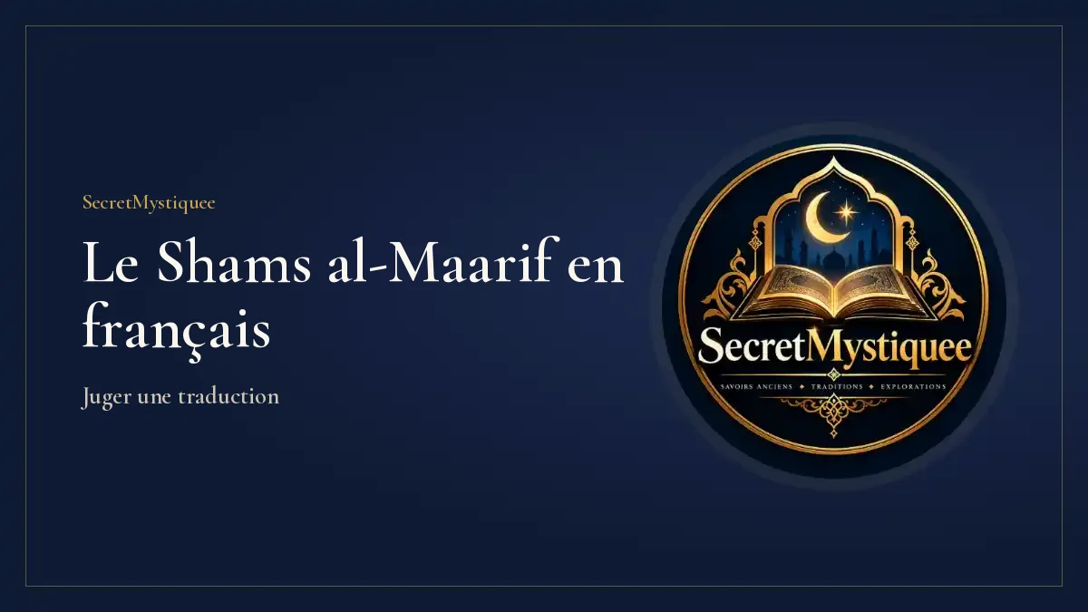 Shams al-Maarif en français Couverture de l'article
