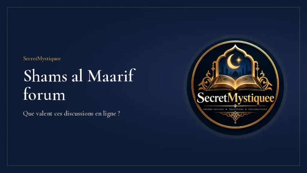 Shams al Maarif forum : couverture de l'article