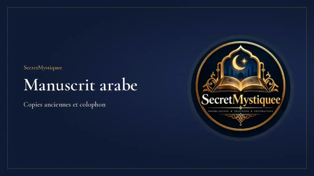 Shams al Maarif manuscrit arabe Couverture de l'article