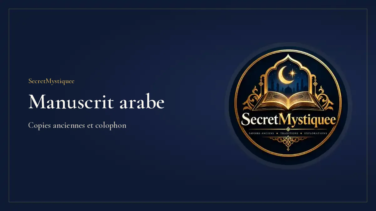 Shams al Maarif manuscrit arabe Couverture de l'article