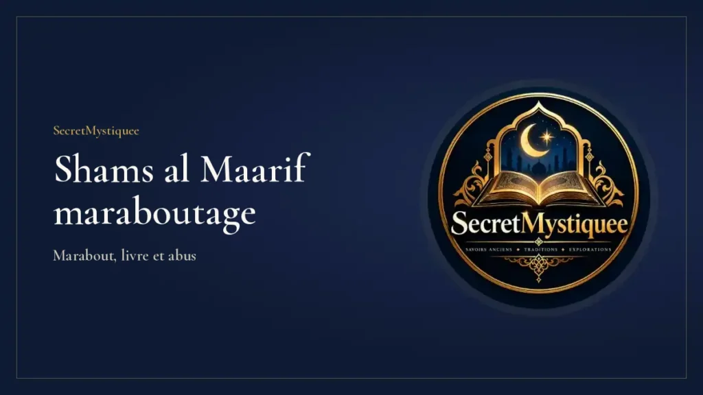 Shams al Maarif maraboutage Couverture de l'article