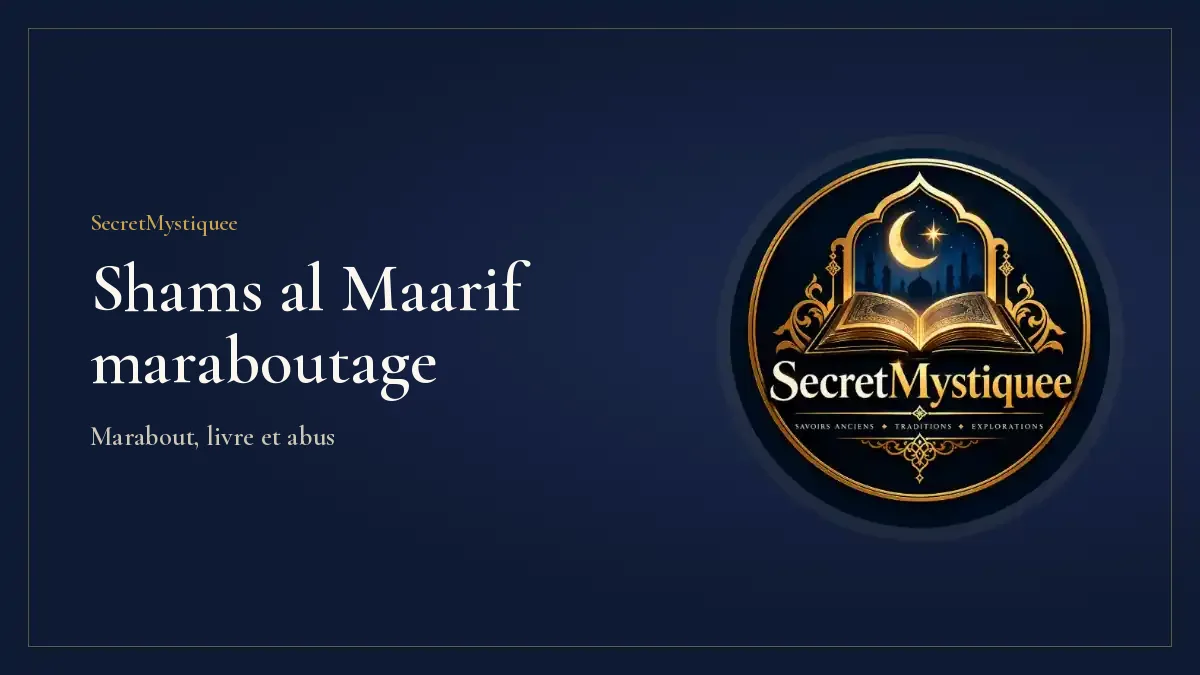 Shams al Maarif maraboutage Couverture de l'article