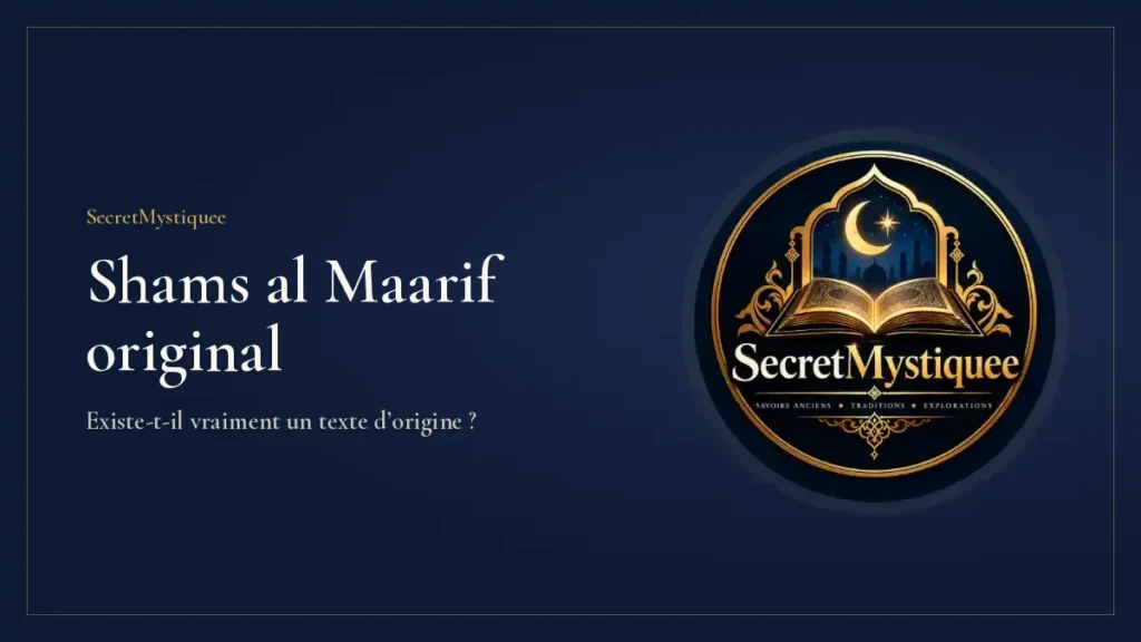 Shams al Maarif original : couverture de l’article