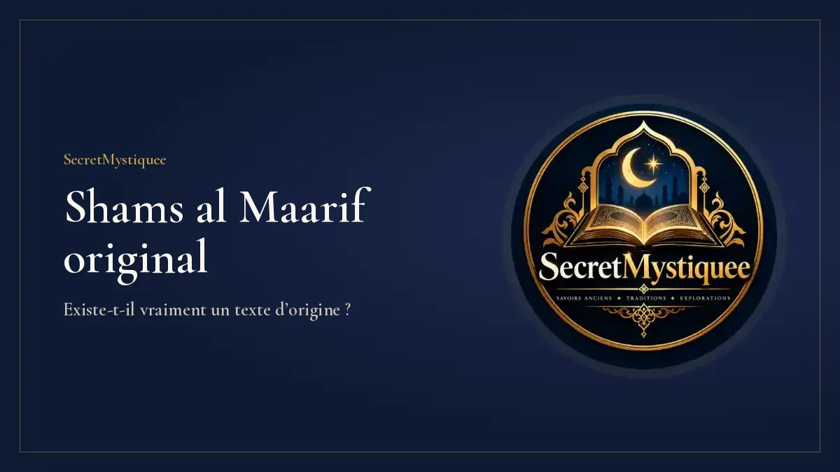 Shams al Maarif original : couverture de l’article