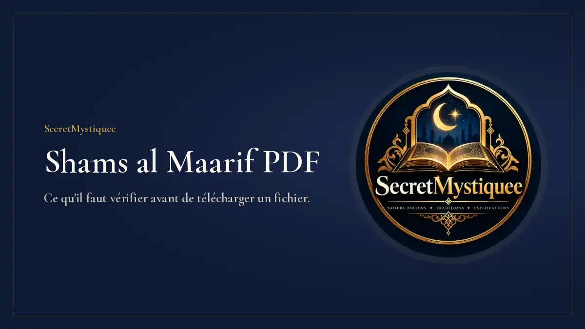 Shams al Maarif PDF : couverture de l’article