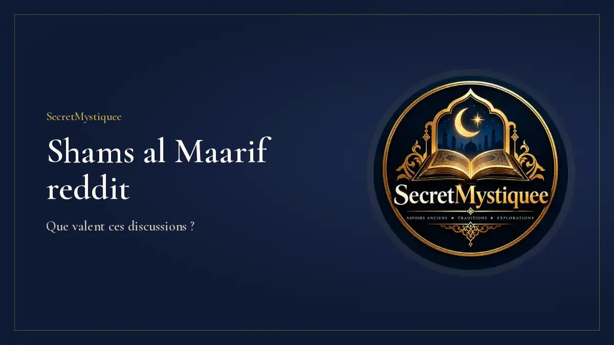 Shams al Maarif reddit : couverture de l'article