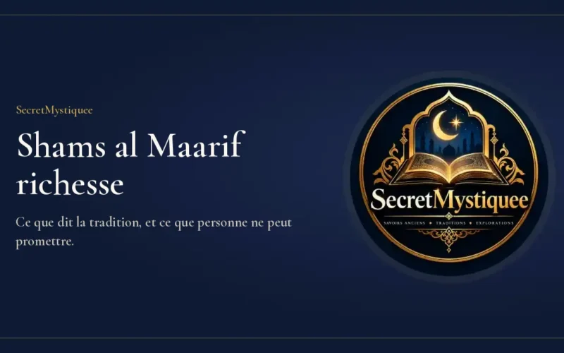 Shams al Maarif richesse : couverture de l’article