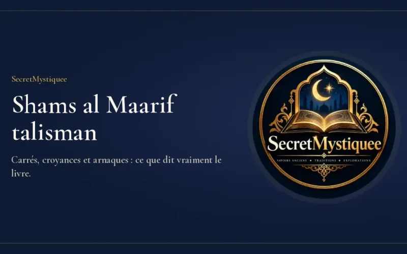 Shams al Ma'arif talisman : couverture de l’article