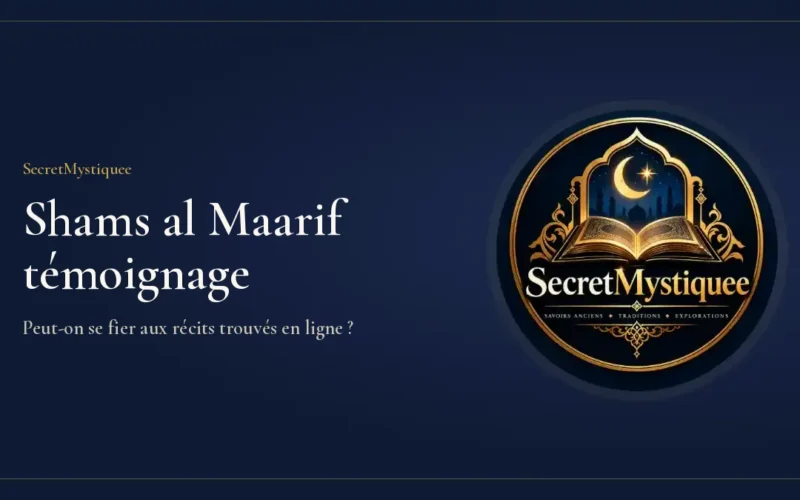 Shams al Maarif témoignage : couverture de l'article