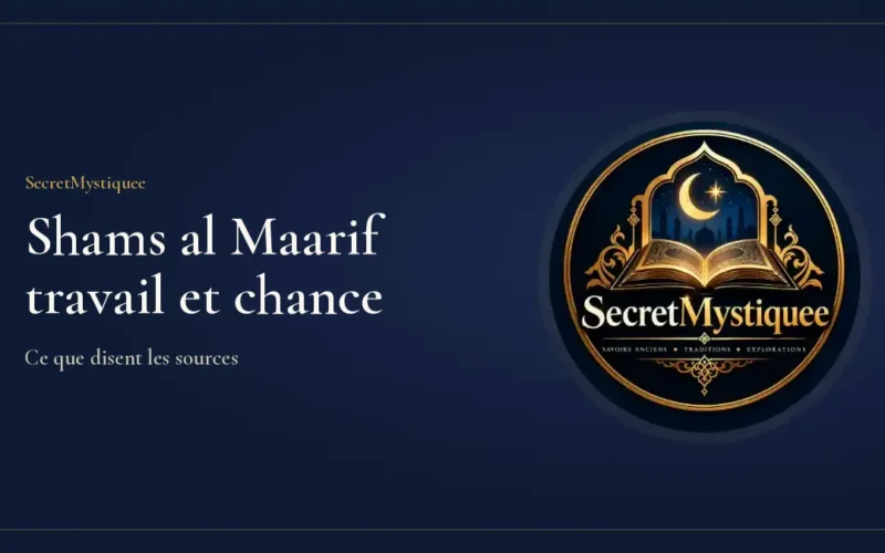 Shams al Maarif travail et chance Couverture de l'article